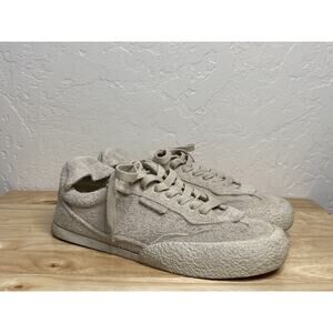 Zara Beige Bamba Kaia x Zara Suede Shoes Women 7.5/38 Neutral Minimalist Trainer